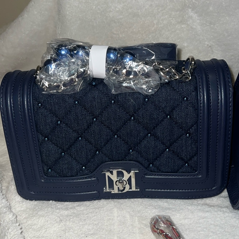 BM Blue Pearl Denim Crossbody